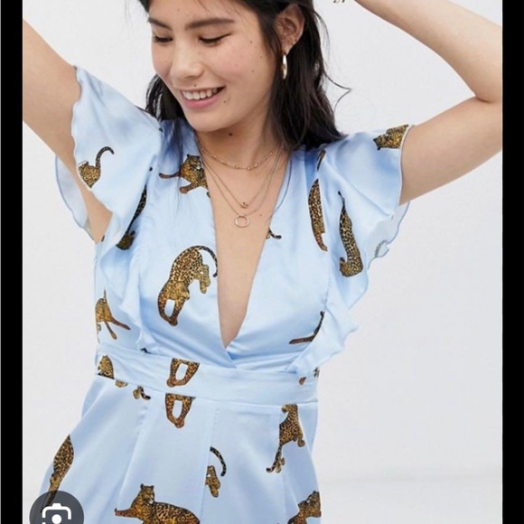 NWT ASOS cheetah print jumpsuit - Picture 3 of 4